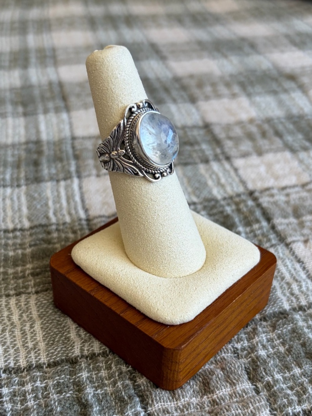 Moonstone Sterling Silver Butterfly Ring 🦋